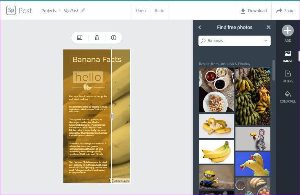 Adobe-Spark_4d470f76dc99e18ad75087b1b8410ea9-1013x658 أفضل 8 مواقع لإنشاء رسوم بيانية رائعة