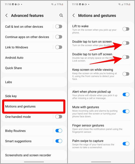 كيفية تمكين / تعطيل النقر المزدوج على الشاشة الرئيسية لهواتف Samsung Galaxy - %categories
