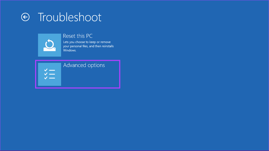 Advanced-Options-1-2 أفضل 3 طرق لتشغيل أداة التحقق من القرص على Windows 11