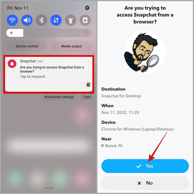 Allow-Snapchat-Web-Login-From-Phone-675x675 أفضل 8 طرق لإصلاح عدم عمل Snapchat على الويب