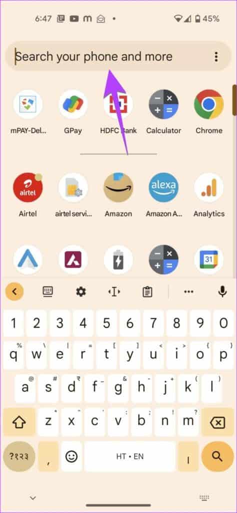 Android-App-Drawer-Find-App-474x1024-1-474x1024 9 طرق لإضافة تطبيق إلى الشاشة الرئيسية على iPhone و Android