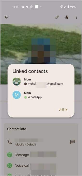 Android-Contact-Individual-Linked-Accounts-340x732 كيفية التحقق من مكان حفظ جهات الاتصال على Android و iPhone