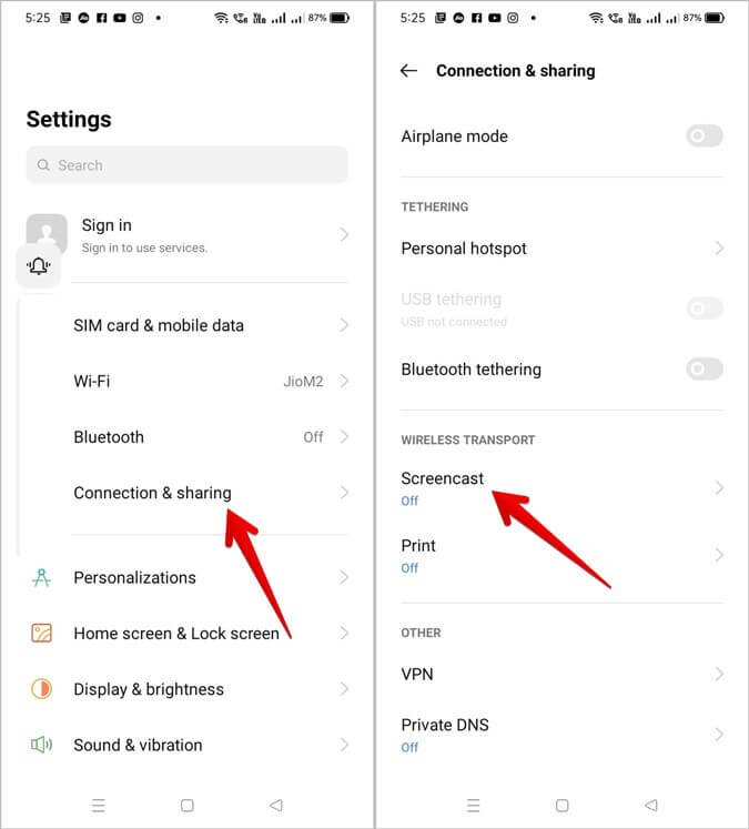 Android-Screencast-675x747 أفضل 7 طرق لتوصيل Android أو iPhone بتلفزيون Samsung لاسلكيًا