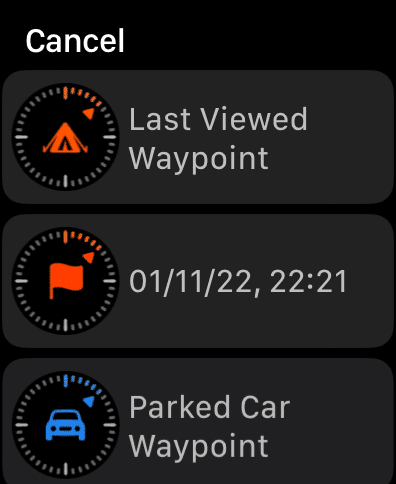 Apple-Watch-Backtrack-16 watchOS 9: كيفية استخدام Compass Backtrack و Waypoints على Apple Watch