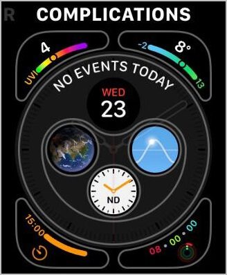 Apple-Watch-Complications-Meaning كيفية إضافة أو تحرير أو إزالة الإضافات من Apple Watch Face