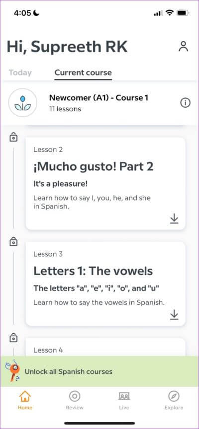 Babbel1-711x1536-1-400x864 أفضل 6 تطبيقات لتعلم اللغة الإسبانية على Android و iPhone