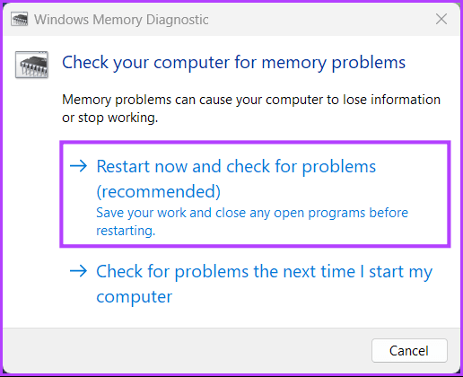 Choose-an-Option أفضل 8 طرق لإصلاح الملفات الفاسدة و التالفة على نظام التشغيل Windows 11