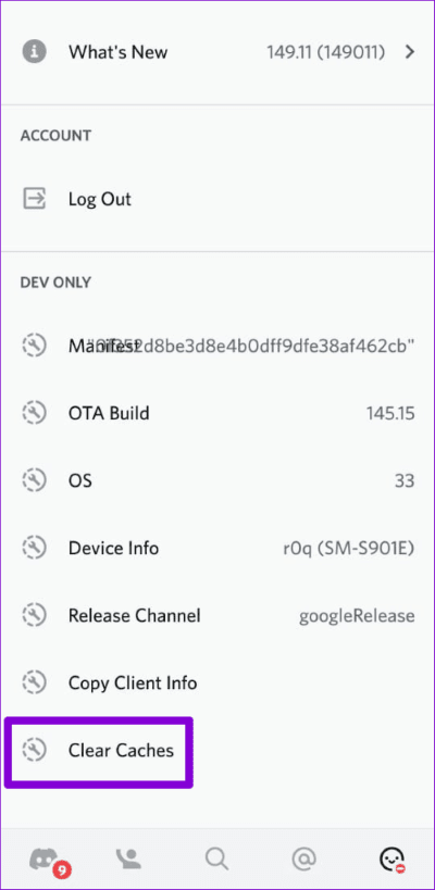 Clear-Discord-Cache-on-Mobile-500x1024-1 أفضل 8 طرق لإصلاح مشكلات اتصال Discord على Android و iPhone