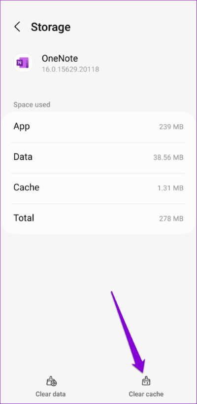 Clear-OneNote-Cache-on-Android-500x1024-1 أفضل 6 طرق لإصلاح عدم عمل تطبيق OneNote على Android
