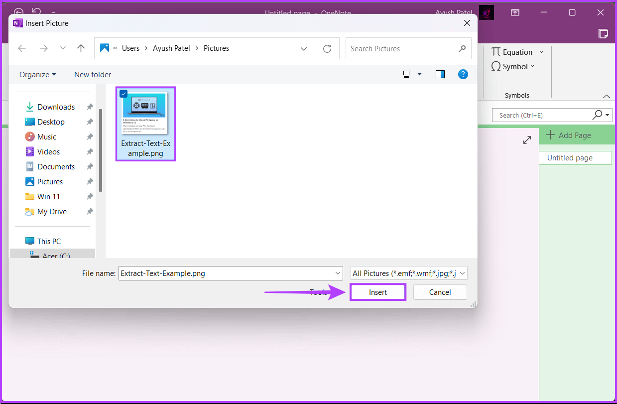 Click-On-Insert أفضل 3 طرق لاستخراج النص من الصور على Windows 11
