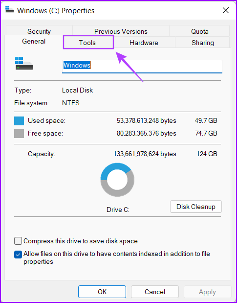 Click-On-Tools-1 أفضل 3 طرق لتشغيل أداة التحقق من القرص على Windows 11