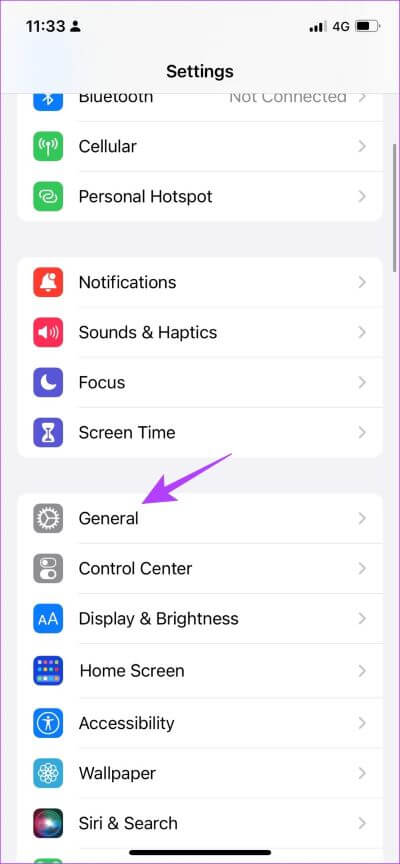 Click-on-General-1 7 طرق لإصلاح لعدم عمل AssistiveTouch على iPhone