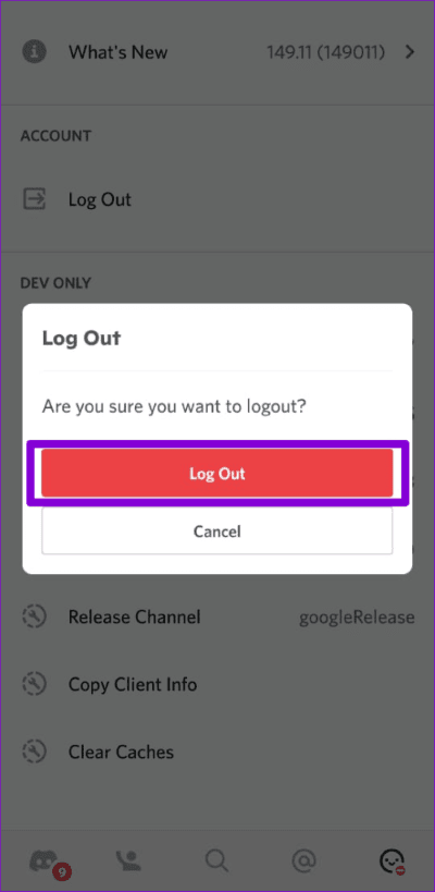 Confirm-Log-Out-of-Discord-on-Mobile-500x1024-1 أفضل 8 طرق لإصلاح مشكلات اتصال Discord على Android و iPhone