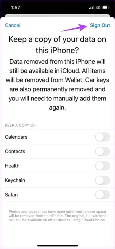 Confirm-Sign-Out-889x1920-e1668897857584 أفضل 10 إصلاحات للعدم ظهور بيانات Screen Time على iPhone
