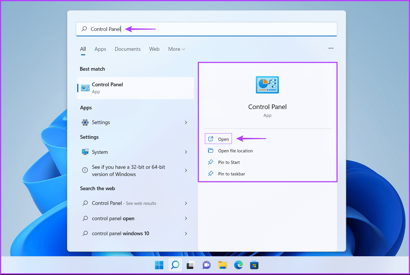Control-Panel-1-2 أفضل 4 طرق لإضافة أو إزالة الميزات الاختيارية على Windows 11