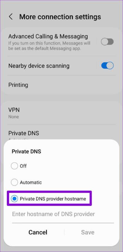 Custom-DNS-on-Android-1-500x1024-1 أفضل 8 طرق لإصلاح مشكلات اتصال Discord على Android و iPhone