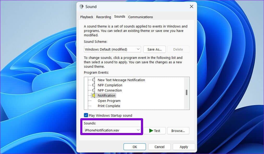 Custom-Notification-Sound-Windows-11-1013x594 كيفية تغيير أو تعطيل أصوات الإشعارات في Windows 11