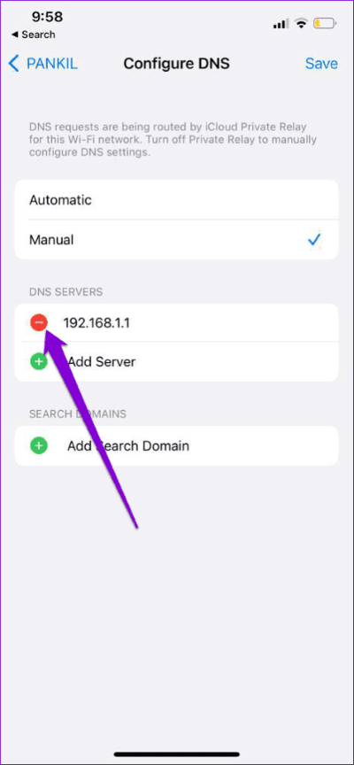 DNS-on-iPhone-5-474x1024-1 أفضل 8 طرق لإصلاح مشكلات اتصال Discord على Android و iPhone