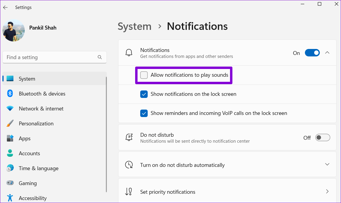 Disable-Notification-Sound-in-Windows-11 كيفية تغيير أو تعطيل أصوات الإشعارات في Windows 11