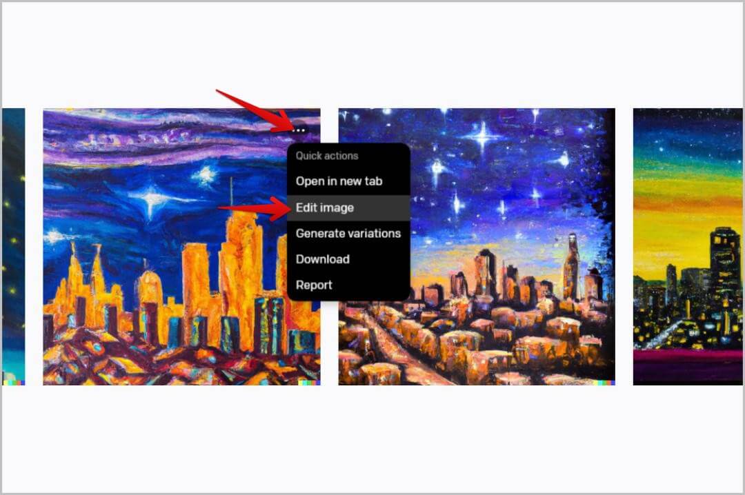 Edit-image-option-on-DALL-E-2-1080x718 كيفية استخدام DALL-E 2 لإنشاء صور فريدة من نوعها من خلال الذكاء الاصطناعي
