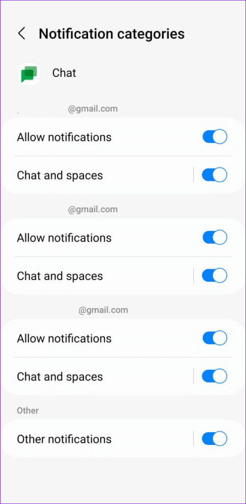 Enable-Google-Chat-Notifications-on-Android-Phone-500x1024-1 أفضل 8 طرق لإصلاح عدم عمل إشعارات تطبيق Google Chat على Android و iPhone