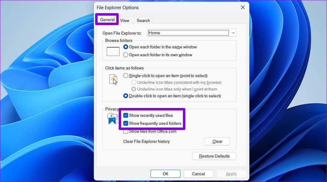 Enable-Quick-Access-on-Windows-11-1069x595 أفضل 5 طرق لإصلاح عدم عمل الوصول السريع على Windows 11