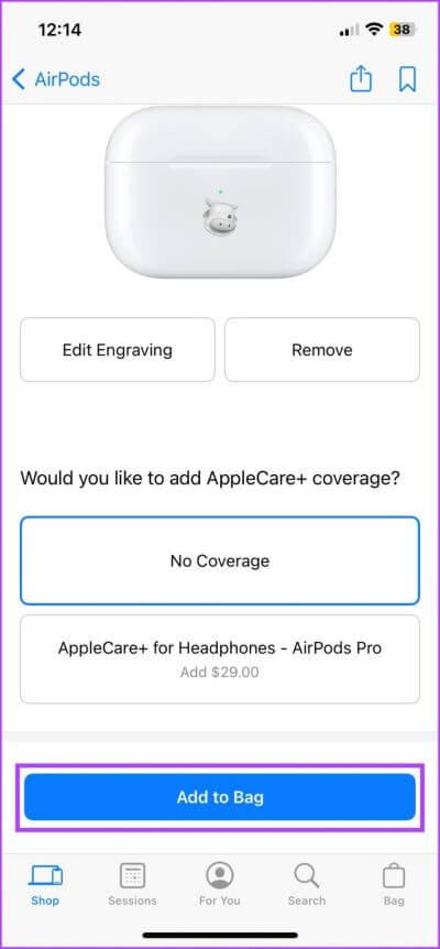 Engrave-Memoji-on-AirPods-via-Apple-Store-App-8-713x1536-1 كيفية نقش حافظة AirPods باستخدام Memoji أو Emoji أو Text مجانًا