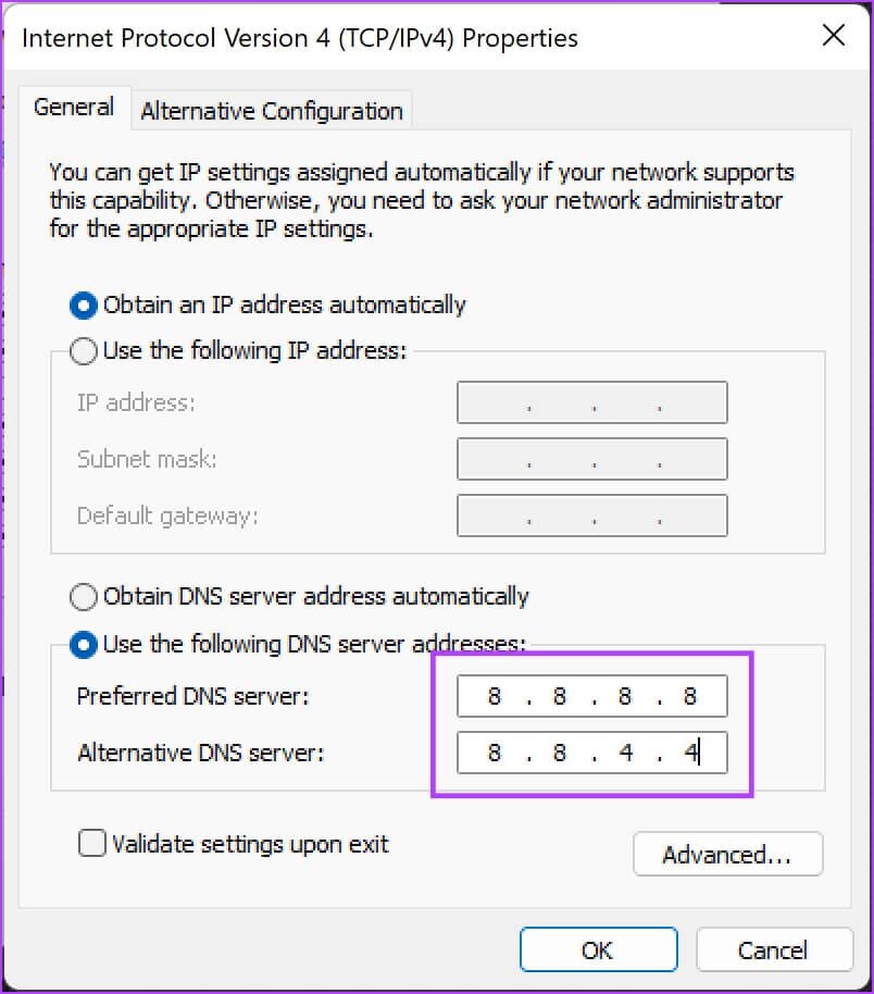 Enter-DNS-address-804x914 كيفية إصلاح عدم عمل reCAPTCHA في Chrome و Firefox والمتصفحات الأخرى