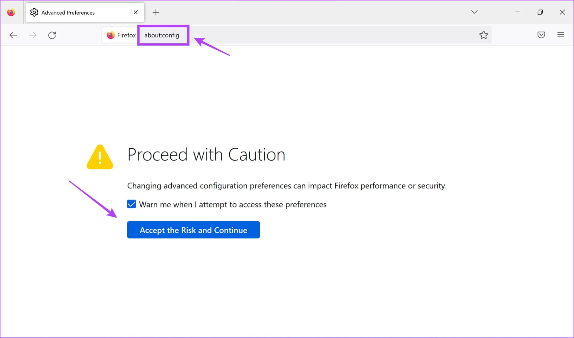 Firefox-about.config-1920x1131 كيفية إصلاح عدم عمل reCAPTCHA في Chrome و Firefox والمتصفحات الأخرى