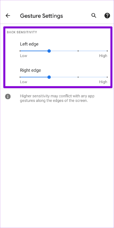 Gestures-Sensitivity-on-Android-512x1024-1 أفضل 7 طرق لإصلاح عدم عمل الإيماءات على Android