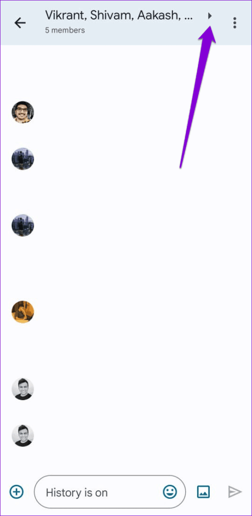 Google-Chat-Group-Conversation-500x1024-1 أفضل 8 طرق لإصلاح عدم عمل إشعارات تطبيق Google Chat على Android و iPhone