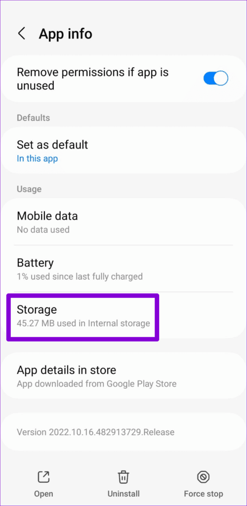 Google-Chat-Storage-on-Android-500x1024-1 أفضل 8 طرق لإصلاح عدم عمل إشعارات تطبيق Google Chat على Android و iPhone