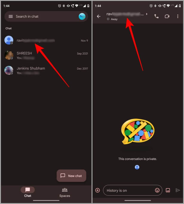 Google-Chat-on-Mobile كيفية حظر شخص ما على Google Chat على الويب والجوال والإبلاغ عنه وإلغاء حظره