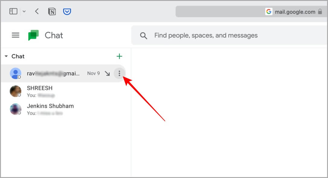 Google-Chat-on-Web كيفية حظر شخص ما على Google Chat على الويب والجوال والإبلاغ عنه وإلغاء حظره