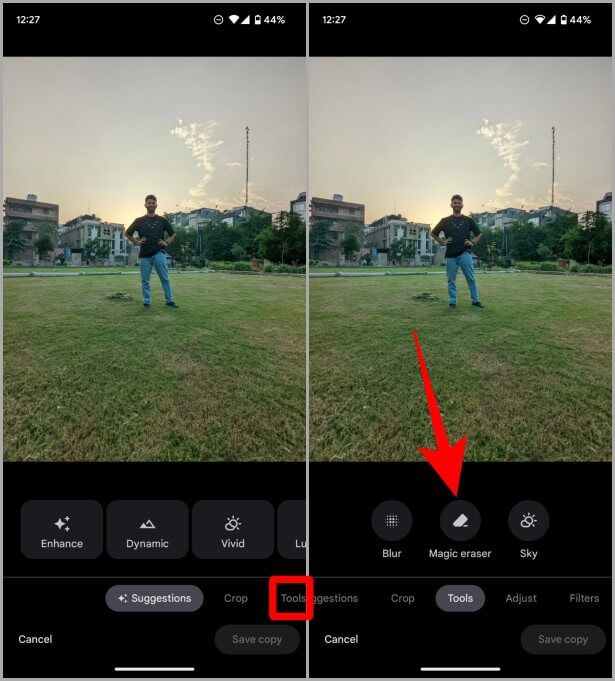 Google-Photos-Editor-615x681 كيفية استخدام Magic Eraser على هاتف Pixel 7
