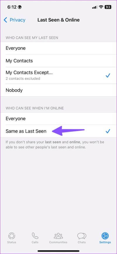 Hide-WhatsApp-online-status-from-one-person-12-400x865 كيفية إخفاء حالة WhatsApp عبر الإنترنت من جهات اتصال محددة