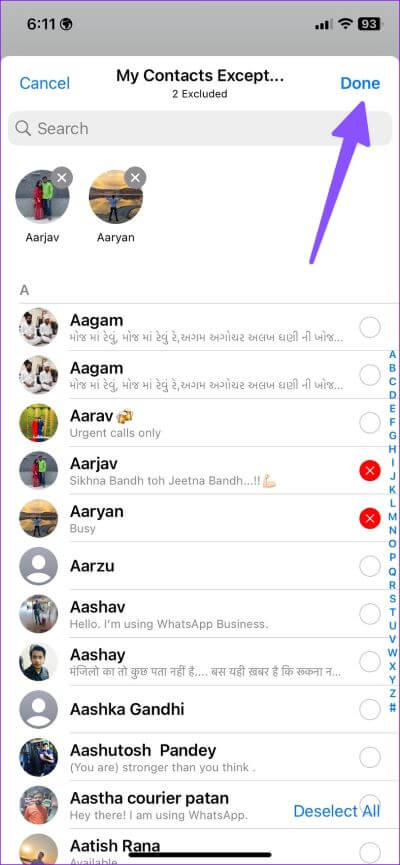 Hide-WhatsApp-online-status-from-one-person-16-400x865 كيفية إخفاء حالة WhatsApp عبر الإنترنت من جهات اتصال محددة