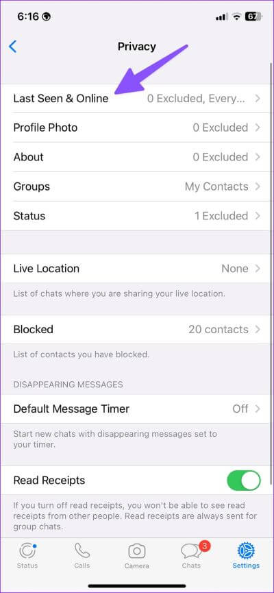 Hide-WhatsApp-online-status-from-one-person-6-400x865 كيفية إخفاء حالة WhatsApp عبر الإنترنت من جهات اتصال محددة