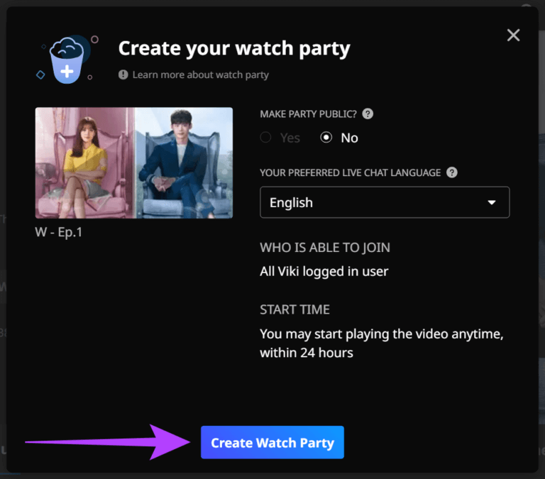 How-to-Create-and-Join-a-Watch-Party-on-Rakuten-Viki-5-768x675-1 كيفية إنشاء والانضمام إلى مشاهدة الحفلة على Viki