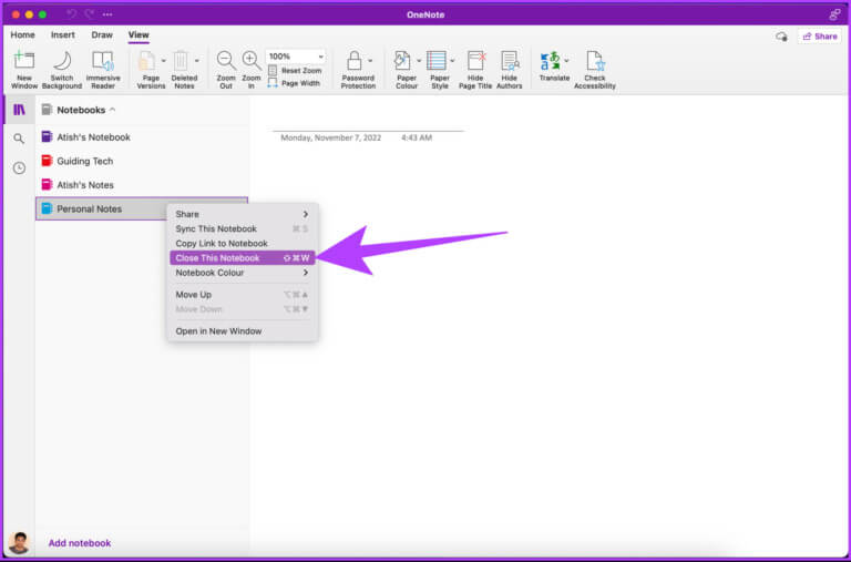 How-to-delete-a-notebook-in-Onenote_19-1-768x507-1-768x507 كيفية حذف دفتر ملاحظات في Microsoft OneNote