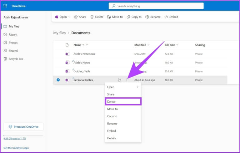 How-to-delete-a-notebook-in-Onenote_7-1-768x489-1-768x489 كيفية حذف دفتر ملاحظات في Microsoft OneNote