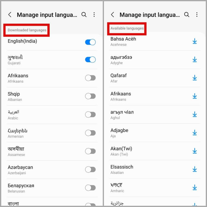 Input-Languages-on-Samsung-Galaxy-Phone كيفية تغيير النظام ولغة التطبيقات الفردية على هواتف Samsung Galaxy
