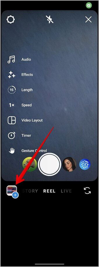 Instagram-Mobile-Reel-Add كيفية تحميل ريلز على Instagram من المعرض وجهاز الكمبيوتر
