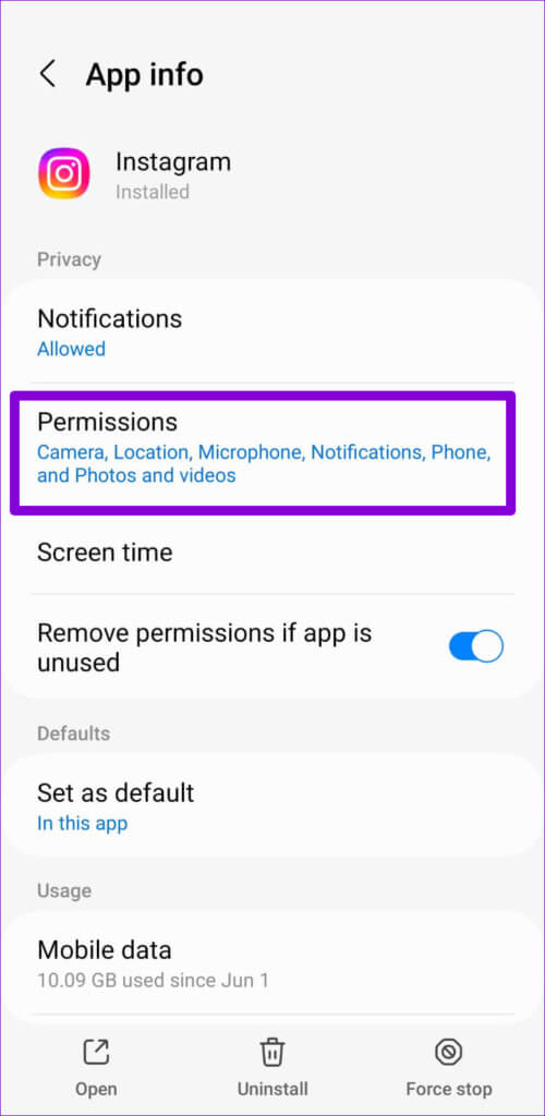 Instagram-Permissions-Android-500x1024-1 أفضل 7 طرق لإصلاح عدم عمل الفلاتر والتأثيرات على Instagram
