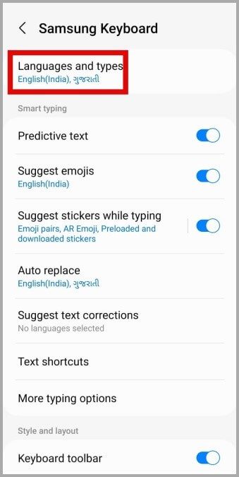 Languages-and-Type-Settings-on-Samsung-Galaxy-Phones كيفية تغيير النظام ولغة التطبيقات الفردية على هواتف Samsung Galaxy