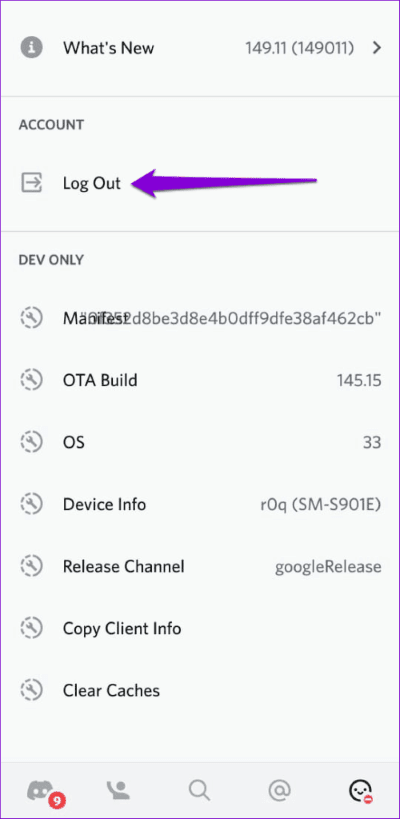 Log-Out-of-Discord-on-Mobile-500x1024-1 أفضل 8 طرق لإصلاح مشكلات اتصال Discord على Android و iPhone