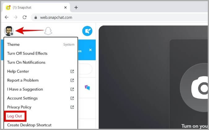 Log-Out-of-Snapchat-Web-675x421 أفضل 8 طرق لإصلاح عدم عمل Snapchat على الويب