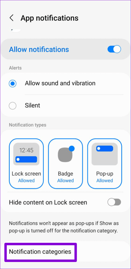 Notification-Categories-for-Google-Chat-App-500x1024-1 أفضل 8 طرق لإصلاح عدم عمل إشعارات تطبيق Google Chat على Android و iPhone