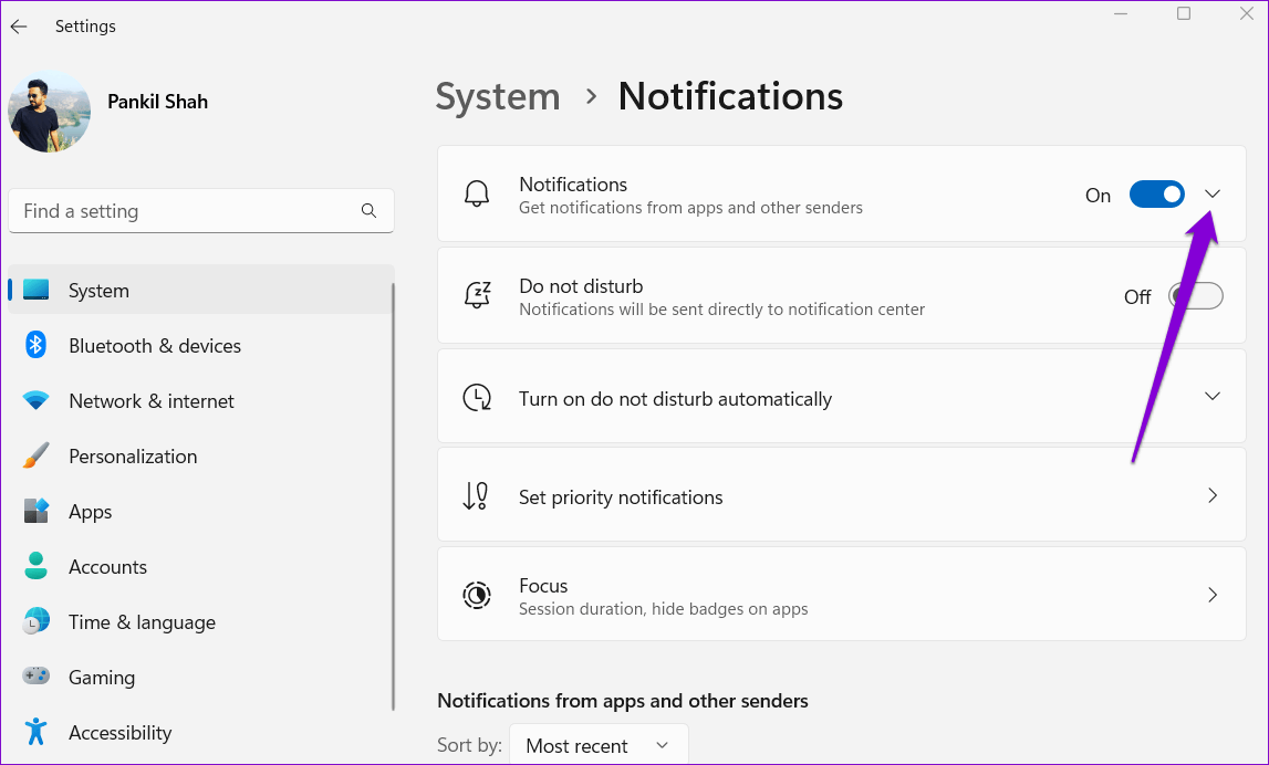 Notifications-Settings-in-Windows-11 كيفية تغيير أو تعطيل أصوات الإشعارات في Windows 11