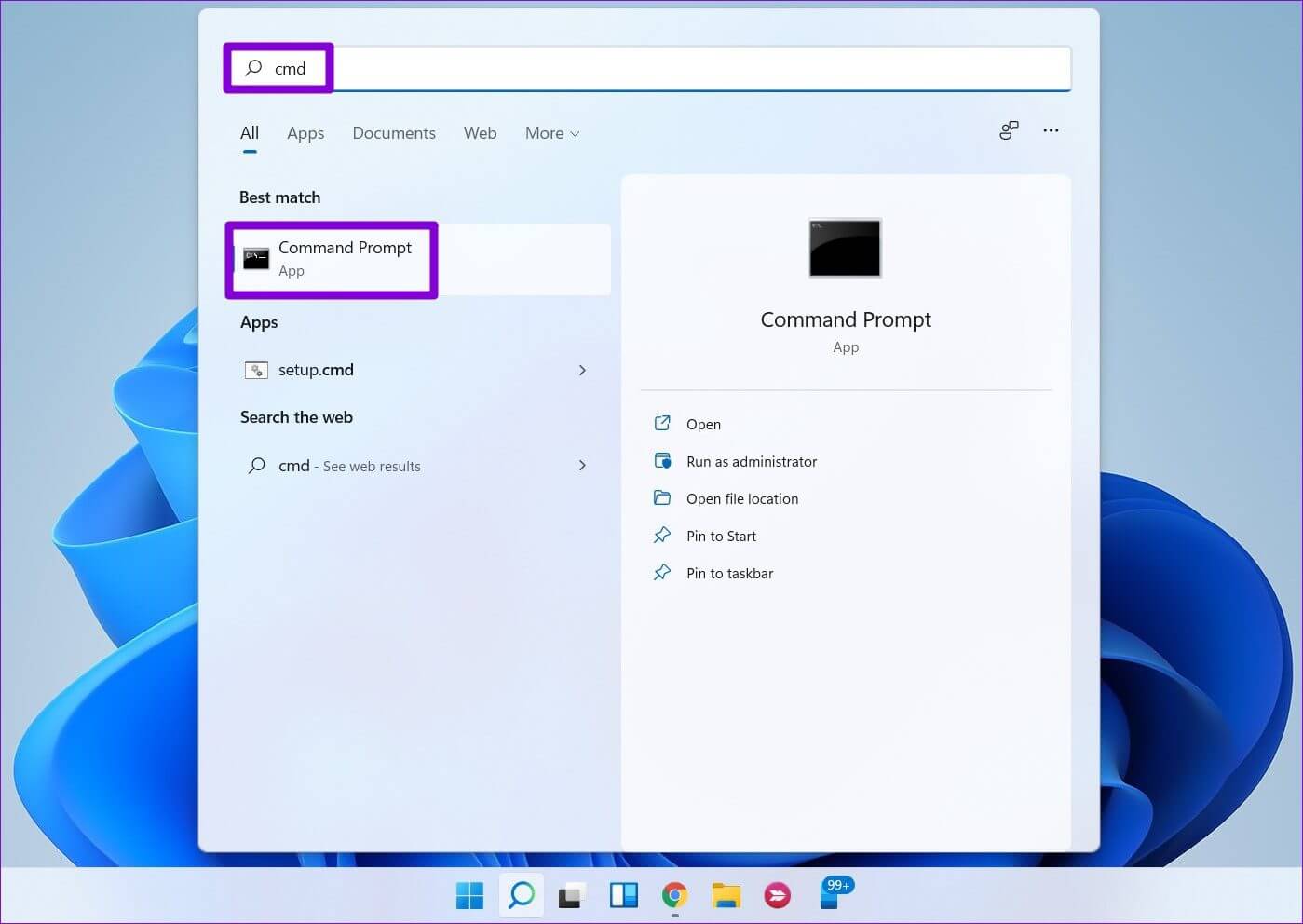 Open-Command-Prompt-1399x992 كيفية استخدام الوصول السريع في Windows 11